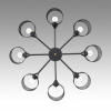 фото Черный металл Люстра потолочная Е27 8*60W 220V TIDINA COUNTY, арт. 8238/8C