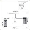 фото Хром/прозрачный, металл/хрусталь Люстра подвесная E14 8*40W 220V FAVLA CLASSI, арт. 8348/8C