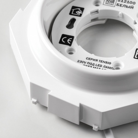 фото Встраиваемый светильник для натяжного потолка под лампу 230V~50Hz GX53 max 12W Tensio, белый Lightstar 212100