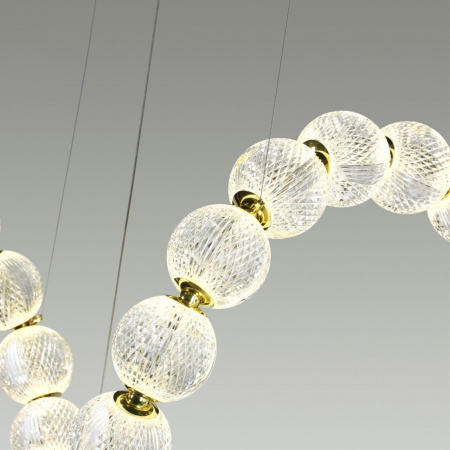 фото Золотой/прозрачный/металл/акрил Люстра LED 92W 4000K 4600Лм CRYSTAL L-VISION, арт. 5008/92L
