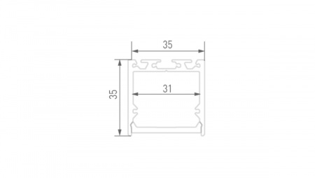 фото Подвесной/накладной алюминиевый профиль SWG Design LED LS.3535-B-R, LS.3535-B-R