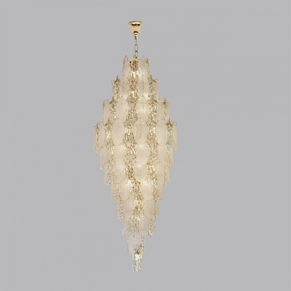 фото 5049/54 HALL (В 3-х КОРОБКАХ) ODL24 611 золото/прозрачный/металл/хрусталь/стекло Люстра E14 54*25W TEARS