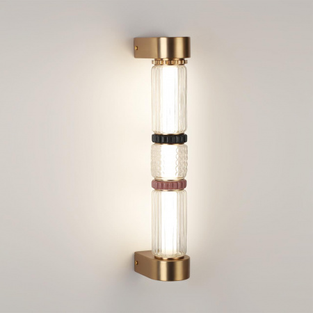 фото Сатин.латунь/терракот/черный Настенный светильник LED 12W 4000K COLLIER L-VISION, арт. 5455/12WL