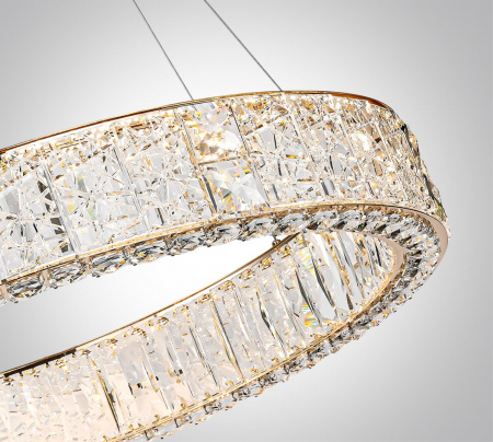 фото Золото/прозрачный/металл/хрусталь/стекло Люстра LED 80W 3700K VERSION HALL, арт. 5071/100L