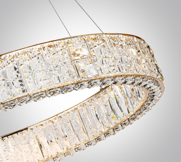 фото Золото/прозрачный/металл/хрусталь/стекло Люстра LED 80W 3700K VERSION HALL, арт. 5071/100L