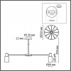 фото Никель/белый металл/стекло Люстра потолочная Е14 12*40W 220V MAVE COMFI, арт. 8099/12C