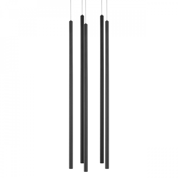 фото Люстра подвесная Tubo, черный Lightstar L5T747437