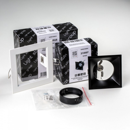 фото Комплект со светильником Domino, белый Lightstar D51607BMOD