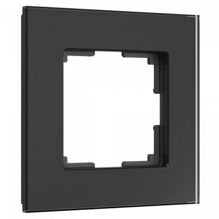 фото Рамка из стекла на 1 пост Senso черный soft-touch W0013108