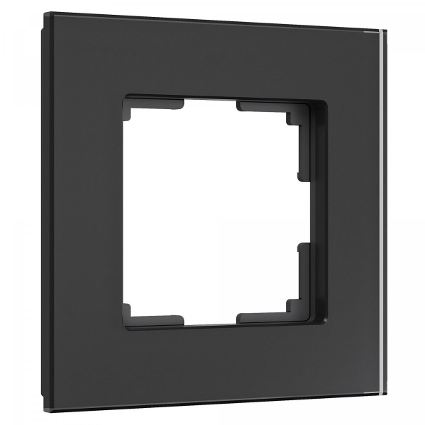 фото Рамка из стекла на 1 пост Senso черный soft-touch W0013108