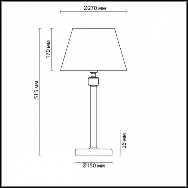 фото Античная латунь, бежевый Настольная лампа E14 1*40W 220V MONTANA NEOCLASSI, арт. 4429/1T