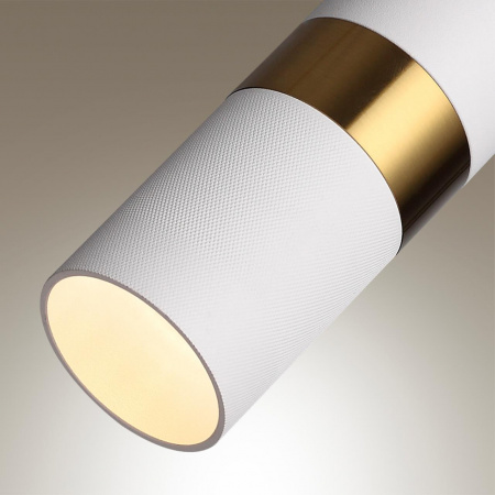 фото Белый/золотистый/металл Подвесной св-к IP20 LED GU10 10W BULLET HIGHTECH, арт. 4355/1