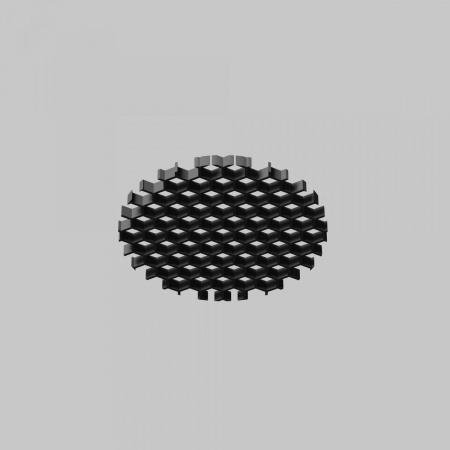 фото Антибликовая решётка для светильников серии Омут / Dip 10Вт Maytoni Technical HoneyComb001-D32, черный