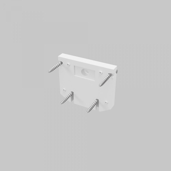 фото Торцевая заглушка для демпферного шинопровода, белая, 1шт. Maytoni Technical TRA034D-EC-422W, белый