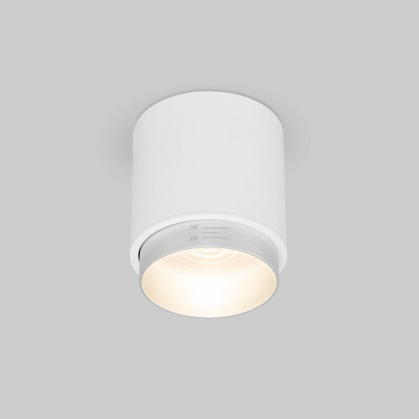 фото Потолочный светодиодный светильник Cors 25032/LED 10W 4200K белый/серебро