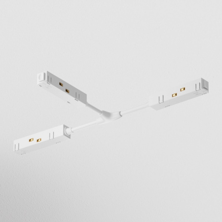 фото Коннектор питания Т-образный Gravity белый Maytoni Technical TRA004CWT-22W