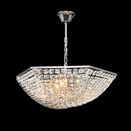 фото Хром/прозрачный, металл/хрусталь Люстра подвесная E27 5*60W 220V AMALIA NEOCLASSI, арт. 8377/5