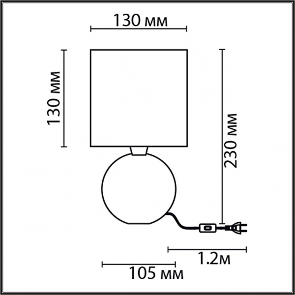 фото Белый, керамика/текстиль Настольная лампа E14 1*40W 220V MAKOVIA MODERNI, арт. 8228/1T