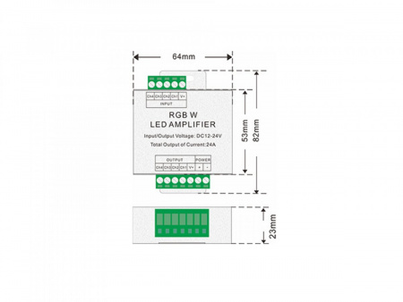 фото Усилитель SWG RGB+W,24А, AMP-RGBW-24A