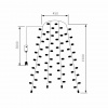 фото Гирлянда занавес на ель теплый белый 0,45*1,5м IP20 200-003