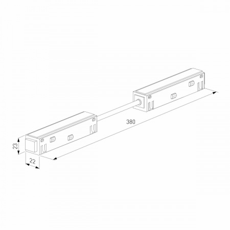 фото Slim Magnetic Гибкий коннектор черный 85099/00
