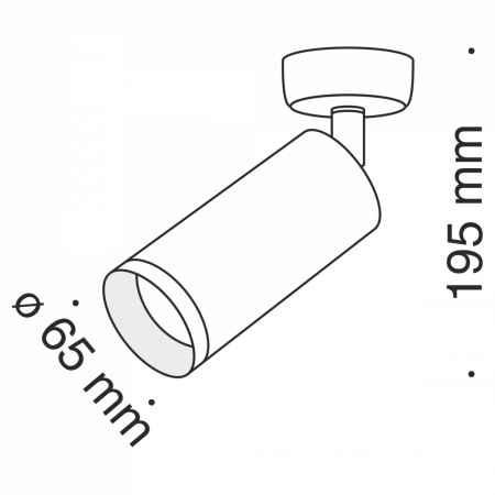 фото Потолочный светильник Maytoni Technical Focus C017CW-01B, черный