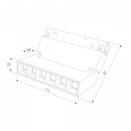 фото Slim Magnetic HL01 Трековый светильник 6W 4200K черный 85009/01