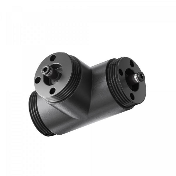 T-образный плоский коннектор для системы Shelf без ввода питания Maytoni Technical CA015TC-B, черный