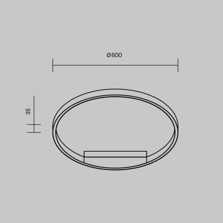 фото Потолочный светильник Maytoni Rim MOD058CL-L35BK, черный