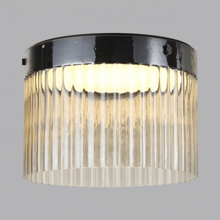 фото Черный/светл.янтарный/металл/стекло Потолочный светильник LED 24W 4000К 2715Лм PILLARI L-VISION, арт. 5047/24LC