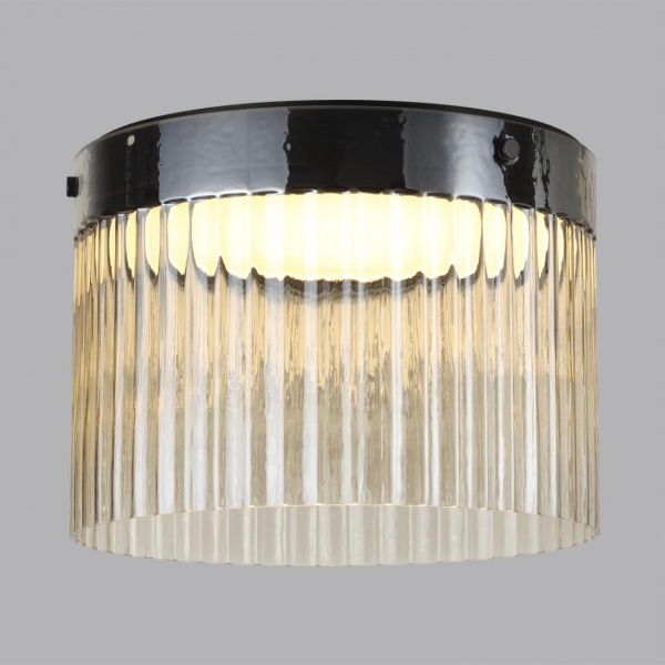 фото Черный/светл.янтарный/металл/стекло Потолочный светильник LED 24W 4000К 2715Лм PILLARI L-VISION, арт. 5047/24LC