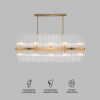 фото Умная подвесная люстра со стеклянным рассеивателем 486/10