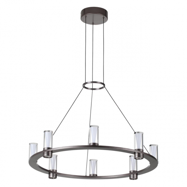 Светильник темный никель/акрилл/металл IP20 LED 45W 4260Лм 3000K 180° 220V DEFANCE HIGHTECH, арт. 7143/55L