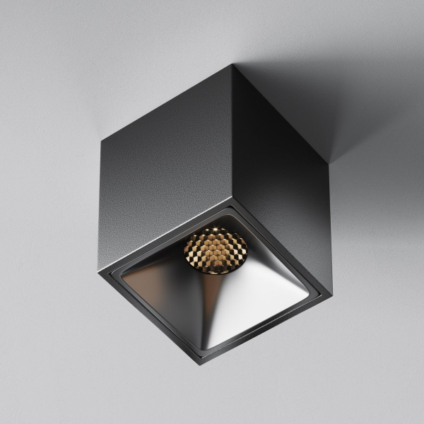 фото Потолочный светильник Maytoni Technical Alfa LED C065CL-8W3K-SQ-B, черный