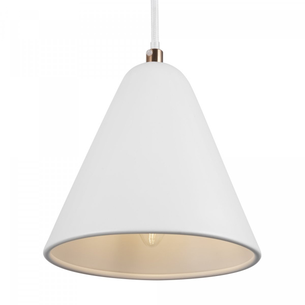 Подвесной светильник Freya Falke Market FR8001PL-01WG, белый с золотом
