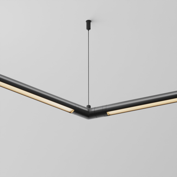 фото Угловой коннектор 120° для системы Shelf без ввода питания Maytoni Technical CA018LWC-B, черный