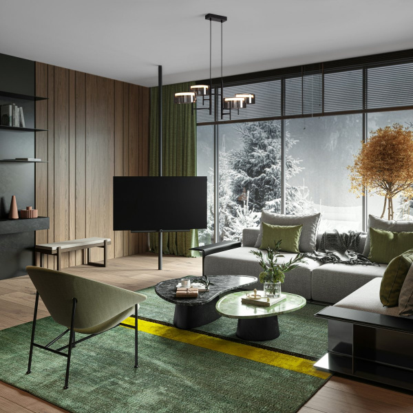 фото Торшер Freya Tower FR5537FL-L7B, черный
