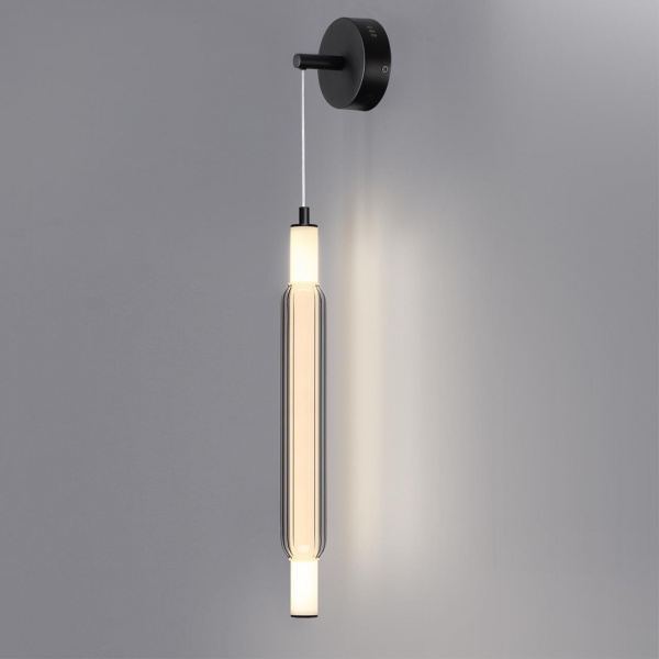 фото Черный/дымчатый/металл/акрил, стекло Бра LED 15W 4000К 220V TRENDY LEDIO, арт. 6556/15WL