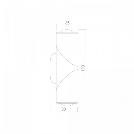 фото Уличный настенный поворотный светильник GIRA D LED IP54 35127/D черный