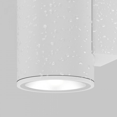 фото Уличный настенный светильник Maytoni Outdoor Shim O303WL-L10W3K, белый