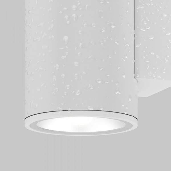 фото Уличный настенный светильник Maytoni Outdoor Shim O303WL-L10W3K, белый