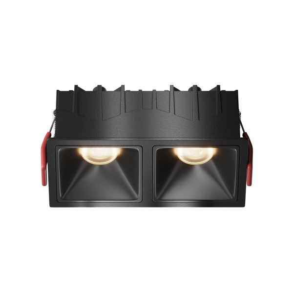 Встраиваемый светильник Maytoni Technical Alfa LED DL043-02-10W3K-SQ-B-1, черный