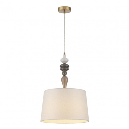 фото Античн.бронза/беж.абажур/металл/керамика Подвес E27 1*60W HOMI CLASSIC, арт. 5040/1