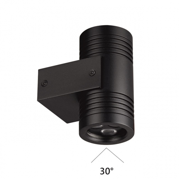 Черный/металл Фасадный светильник IP67 LED 12W 4000K AC85-265V STIMA NATURE, арт. 6648/12WL