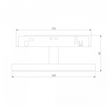 фото Slim Magnetic Трековый светильник 4W 4000K Cally (черный ) 85172/01
