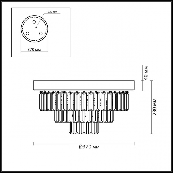 фото Латунь Люстра потолочная E14 4*40W 220V ZAHA CLASSI, арт. 5257/4C
