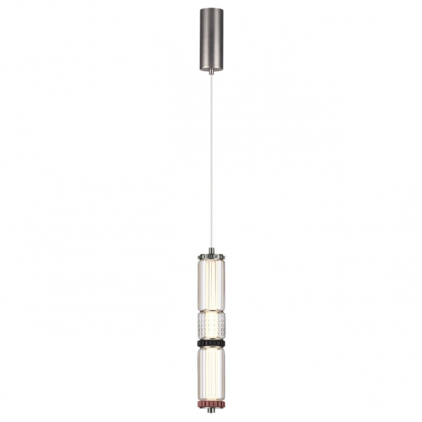 фото Темный сатин.никель/терракот/черный Подвес LED 12W 4000K COLLIER L-VISION, арт. 5456/12L