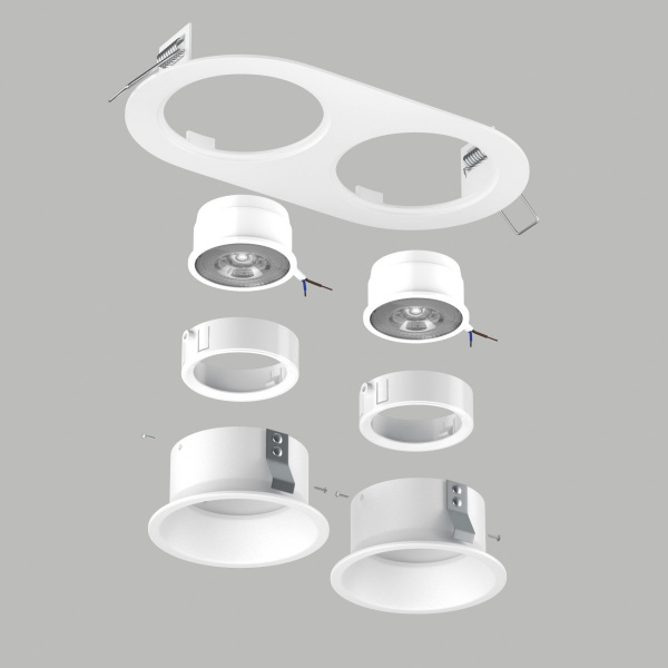 фото Комплект со светильником Domino, белый Lightstar D6560606WMOD