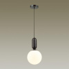 фото Черный/белый Подвес E27 1*40W (тип лампы СВЕЧА) 220V OKIA PENDANT, арт. 4668/1