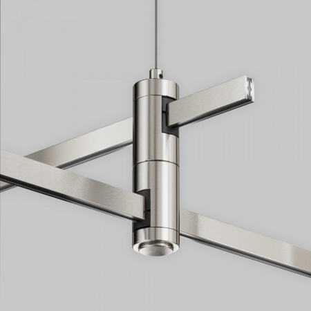фото Подвес тросовый Hang двойной Flarity платина Maytoni Technical TRA157SW-D1-PT